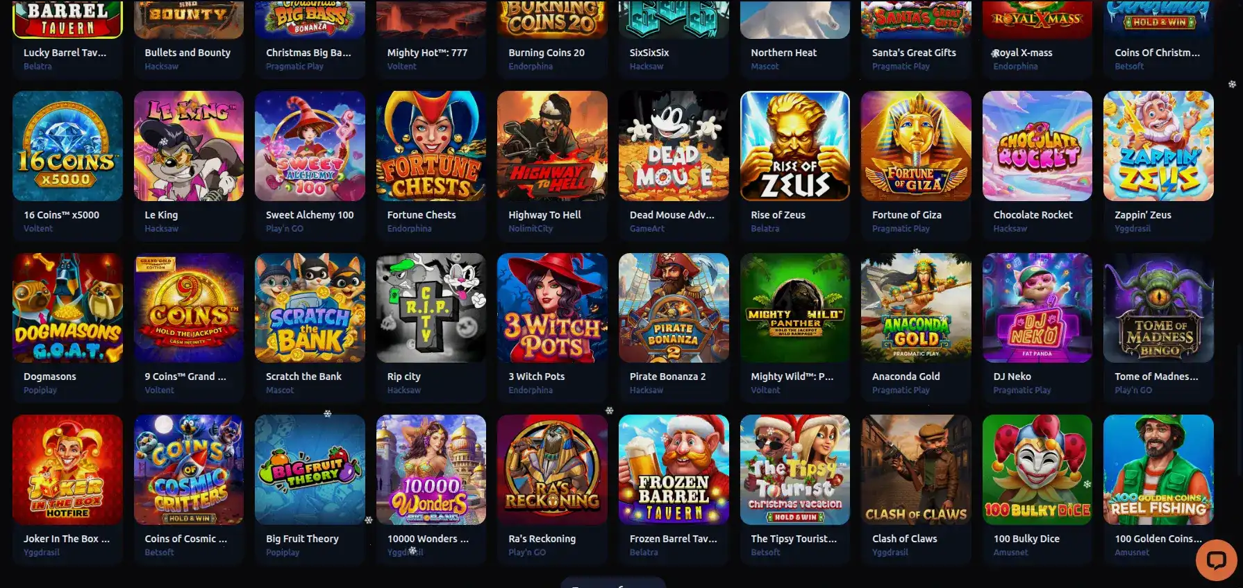 Интерфейс казино Платинум с игровыми автоматами на экране